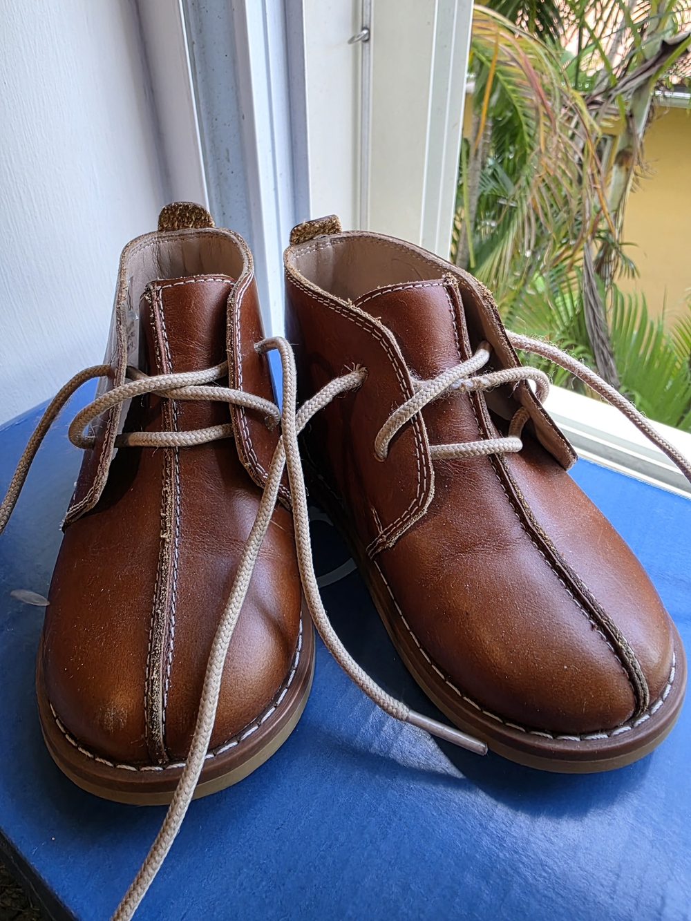 Elephantito Brown Leather Kids Chukka Boots - Picture 2 of 7